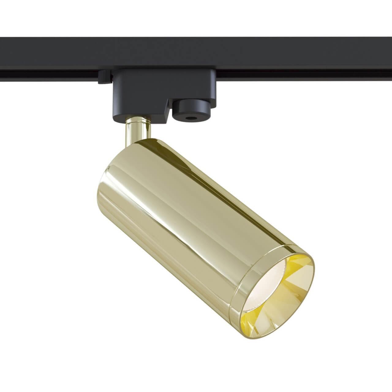 Maytoni Single phase track system Трековый светильник золотой TR004-1-GU10-G — миниатюра 1