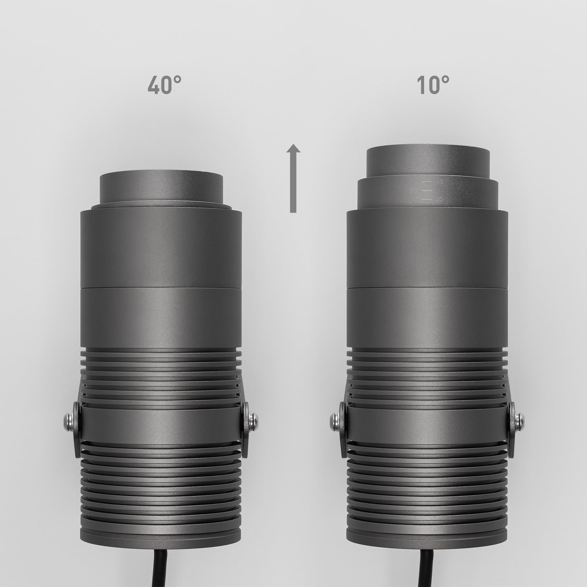 Arlight Светильник ALT-RAY-ZOOM-R89-25W Warm3000 (DG, 10-40 deg, 230V) (IP67 Металл, 3 года) 028078 — миниатюра 4