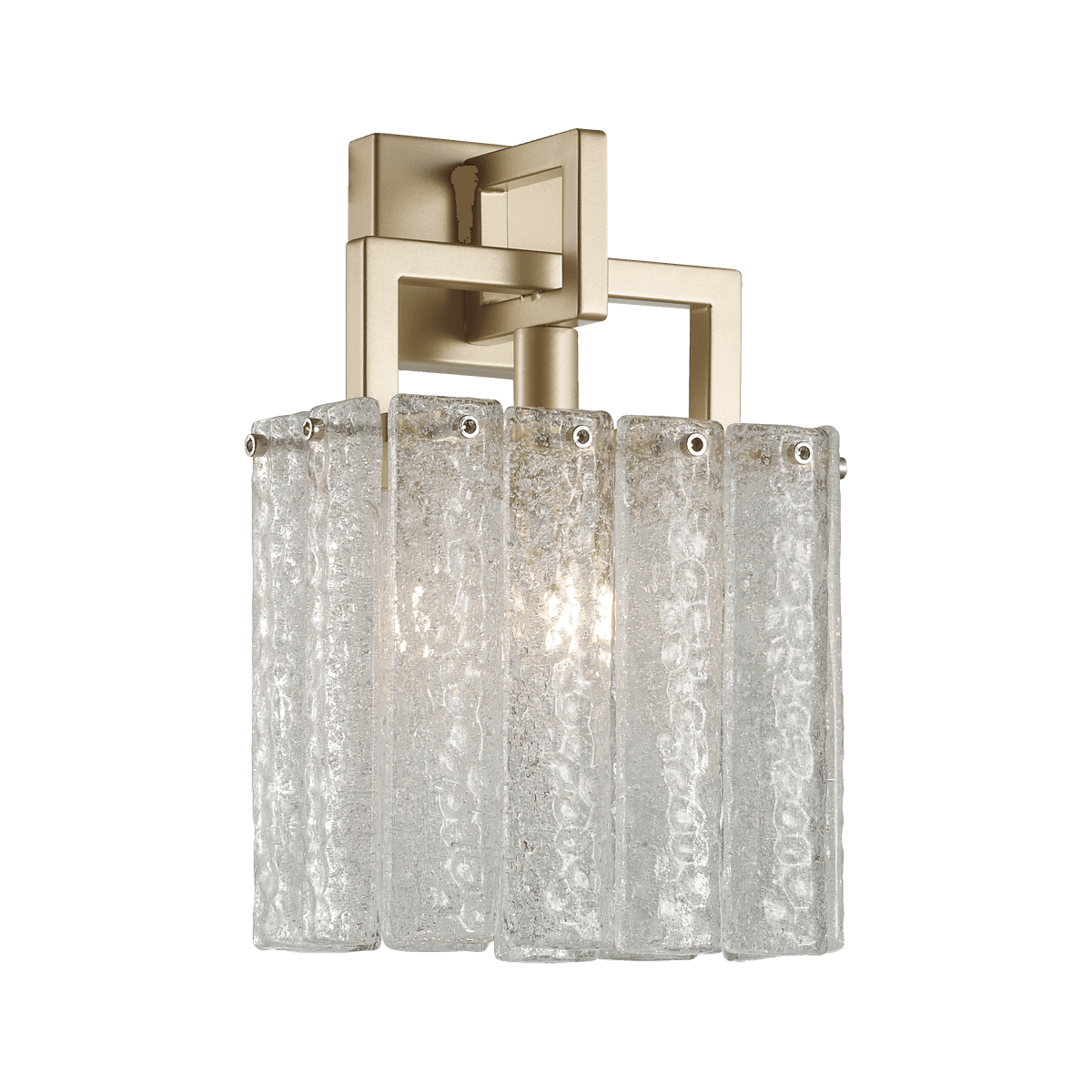 Odeon Light 4976/1W HALL ODL22 377 матов.золотой/стекло Бра G9 2*40W EDERA — миниатюра 2