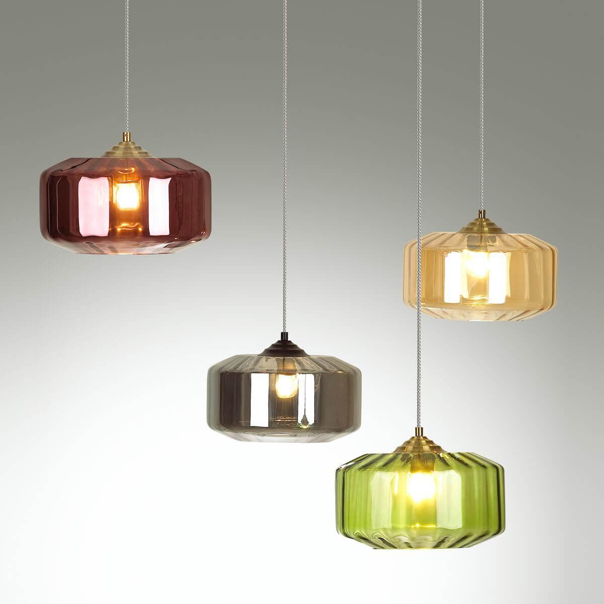 Odeon Light 4783/1 ODL21 зеленый/бронзовый Подвес E27 60W BINGA — миниатюра 4
