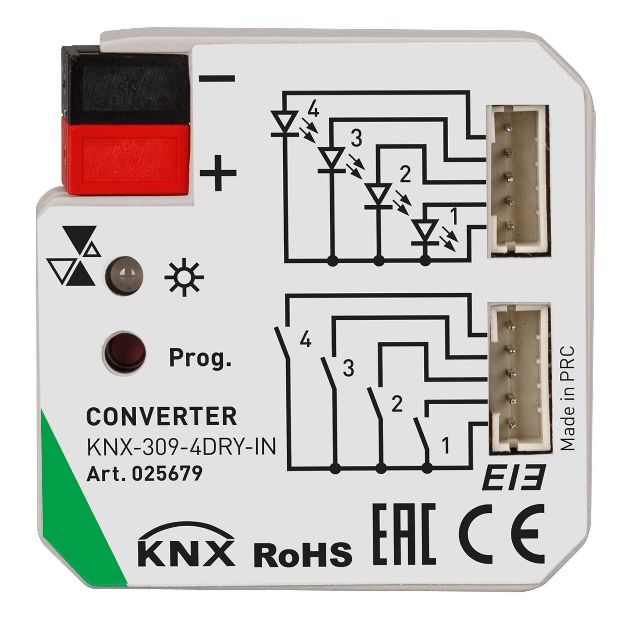 Arlight INTELLIGENT Конвертер KNX-309-4DRY-IN (BUS) (INTELLIGENT Пластик) 025679 — миниатюра 2