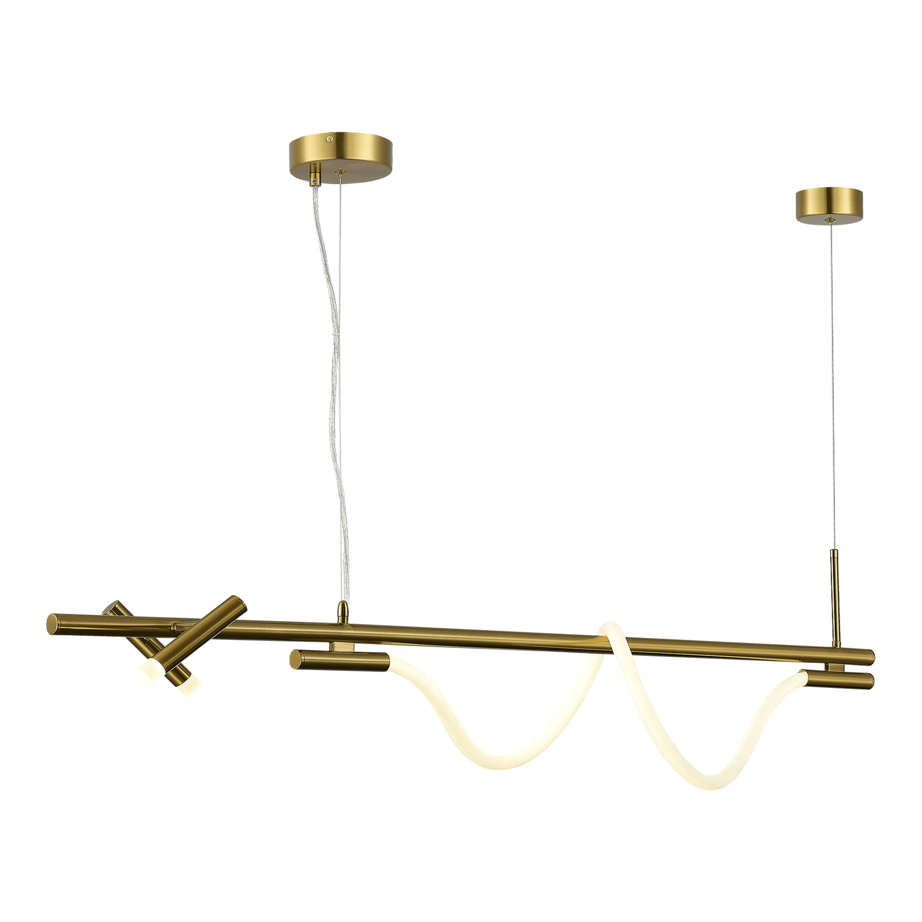 ST LUCE SL6118.303.03 Светильник подвесной Латунь/Латунь LED 2+1*3+11W 4000K