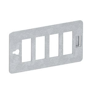 OBO Bettermann Монтажная пластина для распределителя энергии UVS Snap-In (4 штекера) 6108026 — миниатюра 2