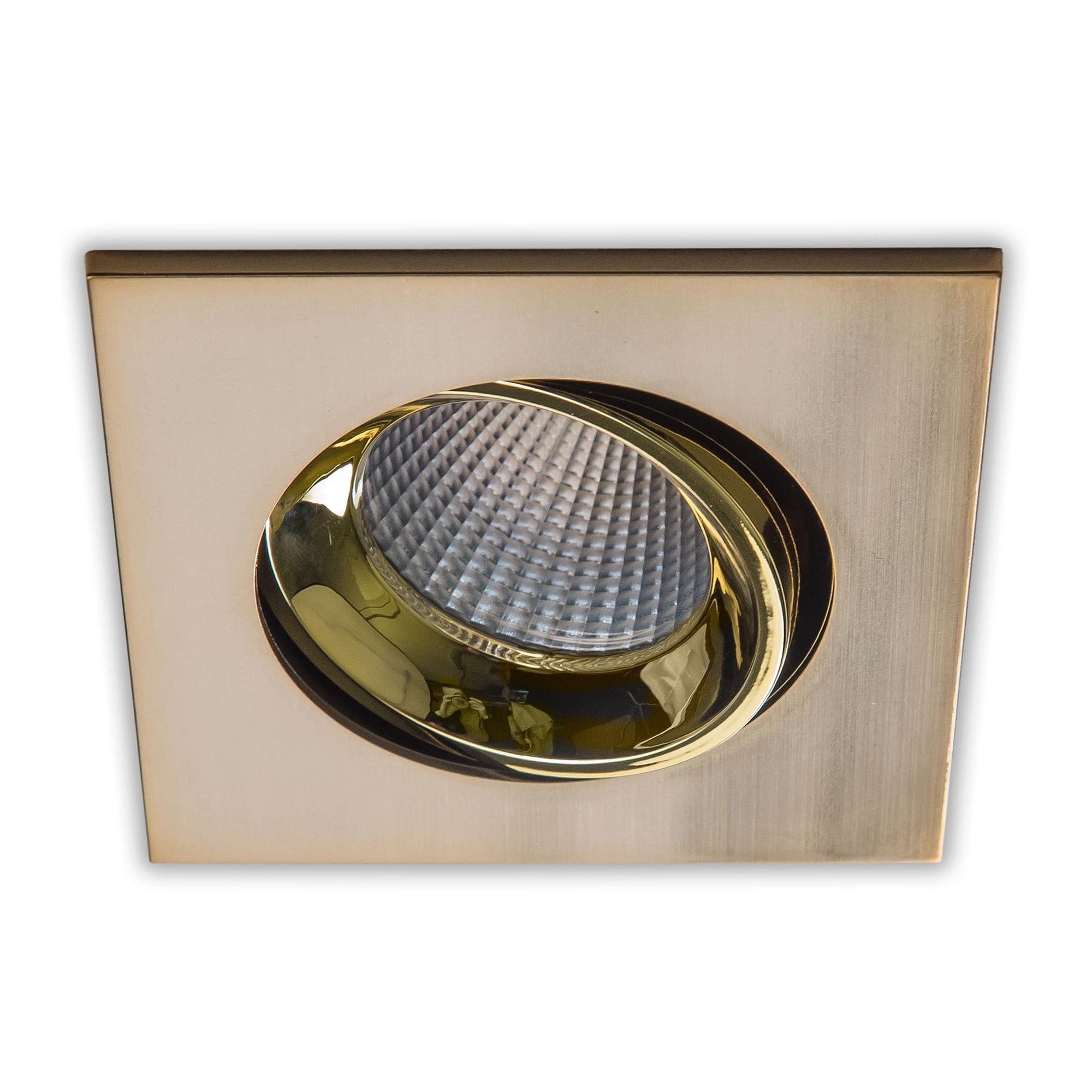 Citilux CLD001KNW6 Альфа Бронза+Зол Светильник встраиваемый LED 7W*3500K — миниатюра 1