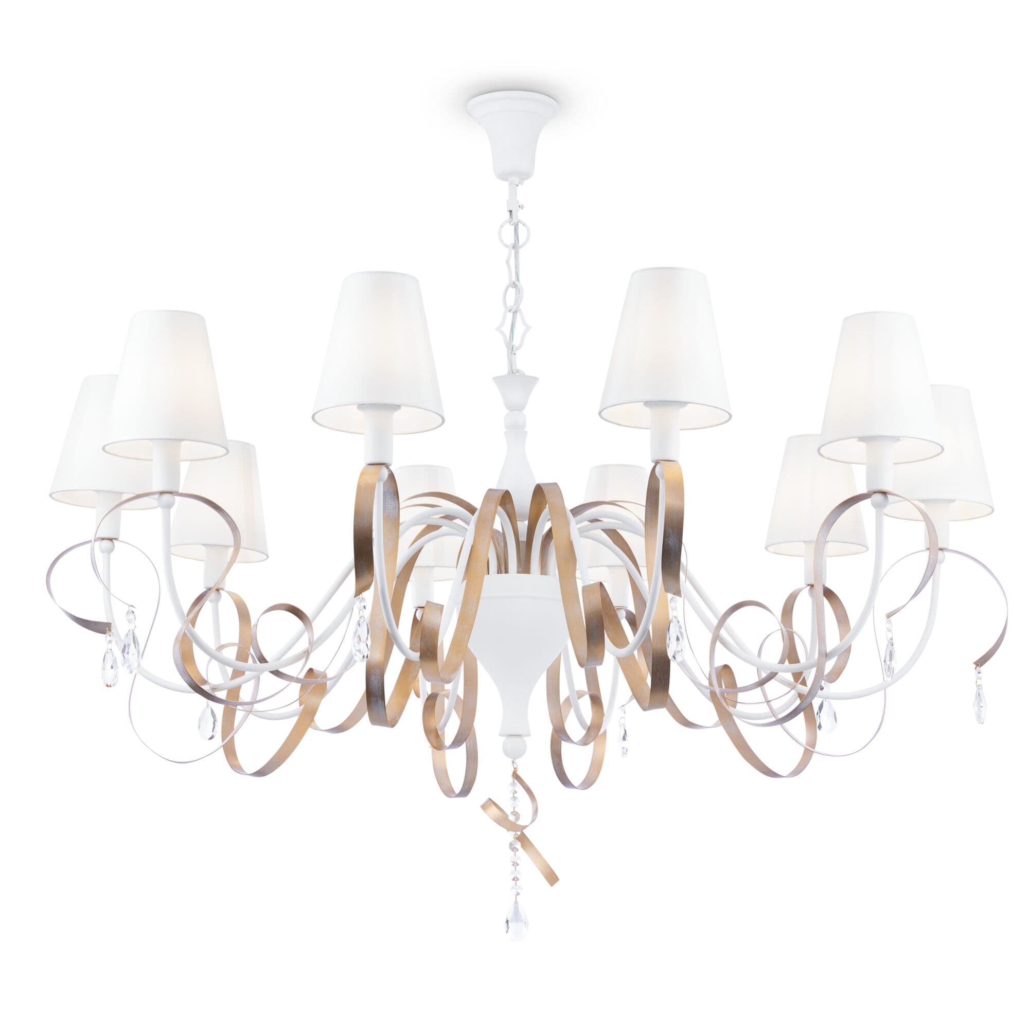 Maytoni Люстра Intreccio Белый с Золотом — миниатюра 3