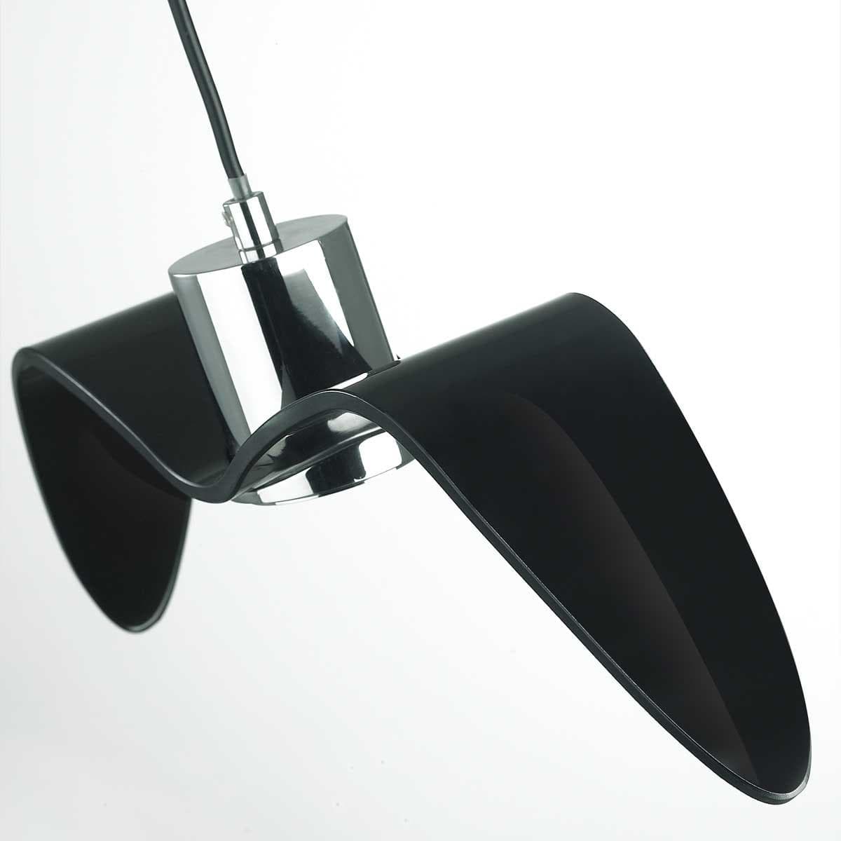 Odeon Light 4901/1C PENDANT ODL22 233 черный/хром/стекло Подвес GU10 1*5W BIRDS — миниатюра 3