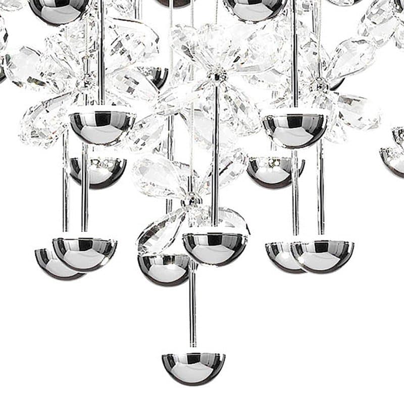 Eglo Подвес LED PIANOPOLI, 43х2,5W(LED), Ø780, H1100, нерж. сталь, хром/хрусталь,прозрачный 93661 — миниатюра 2