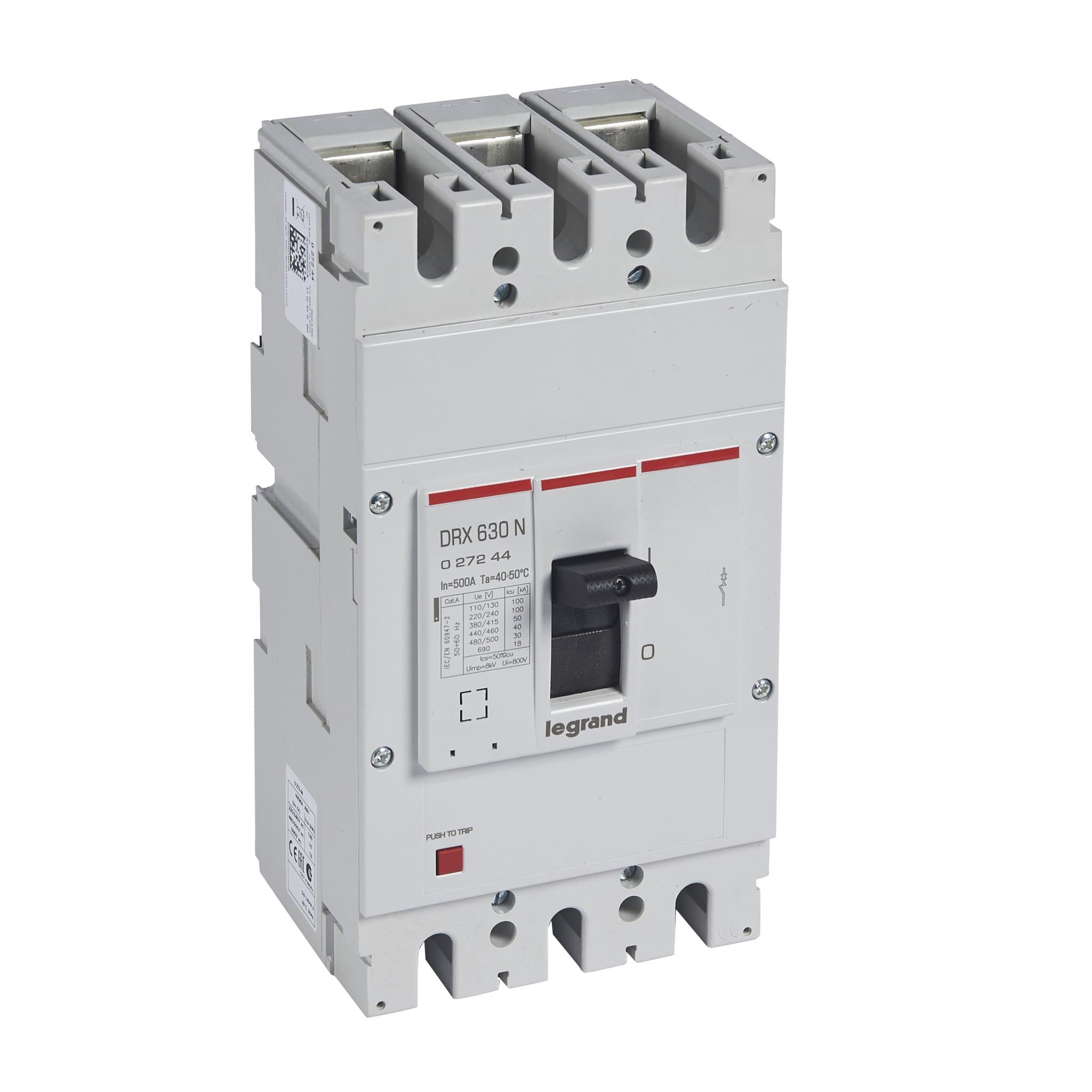 Legrand DRX630 термомагнитный 500A 3П 50кА 027244