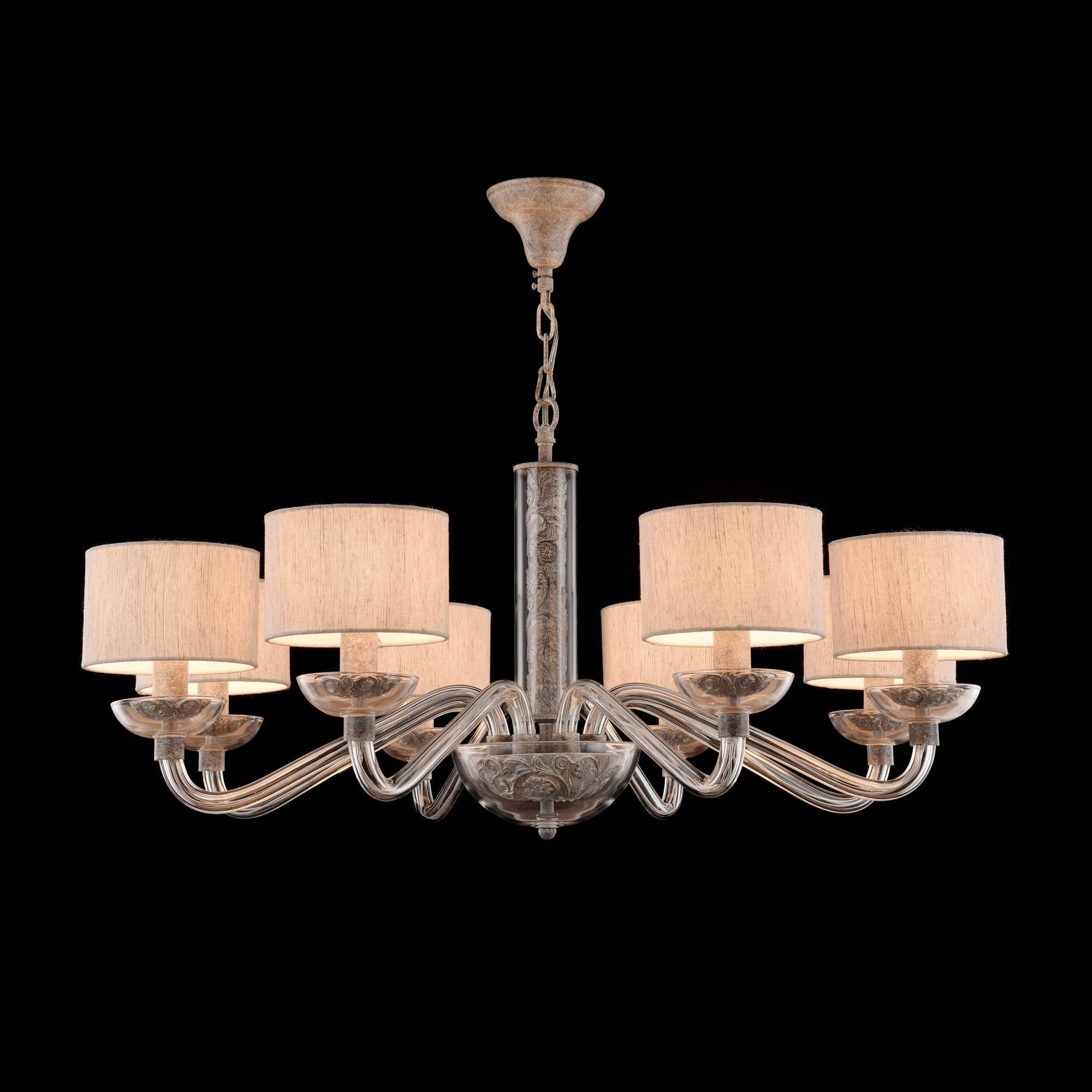 Maytoni Elegant Maryland Серый Люстра 8xE14 40W ARM526PL-08GR — миниатюра 2