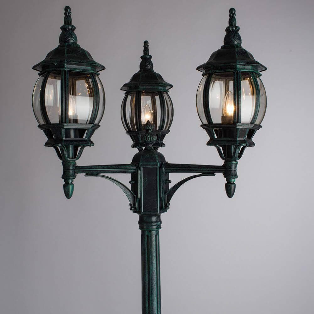 Arte Lamp Atlanta Медь/Белый Светильник уличный наземный 3x75W E27 A1047PA-3BG — миниатюра 3