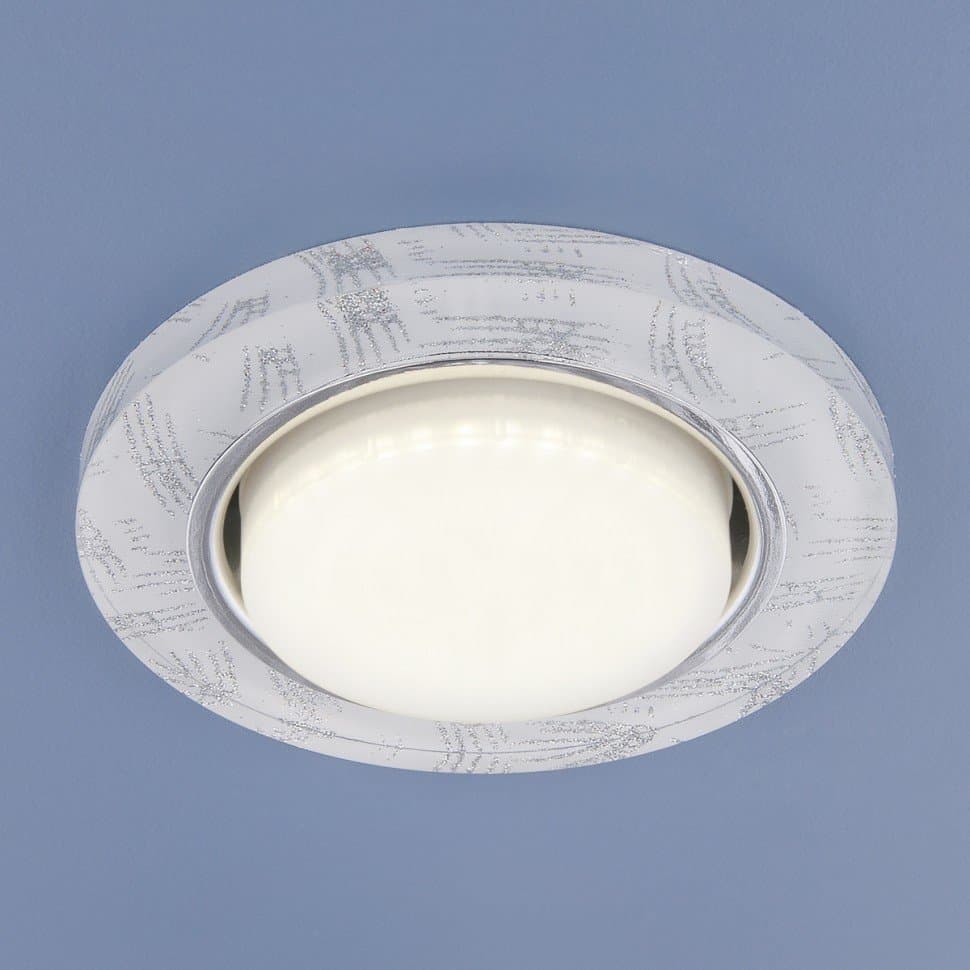 Elektrostandard 1062 GX53 / Светильник встраиваемый WH/SL белый/серебро a034000
