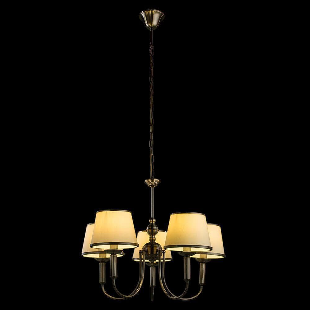 Arte Lamp Alice Бронза/Бежевая Люстра 40W E14 A3579LM-5AB — миниатюра 5