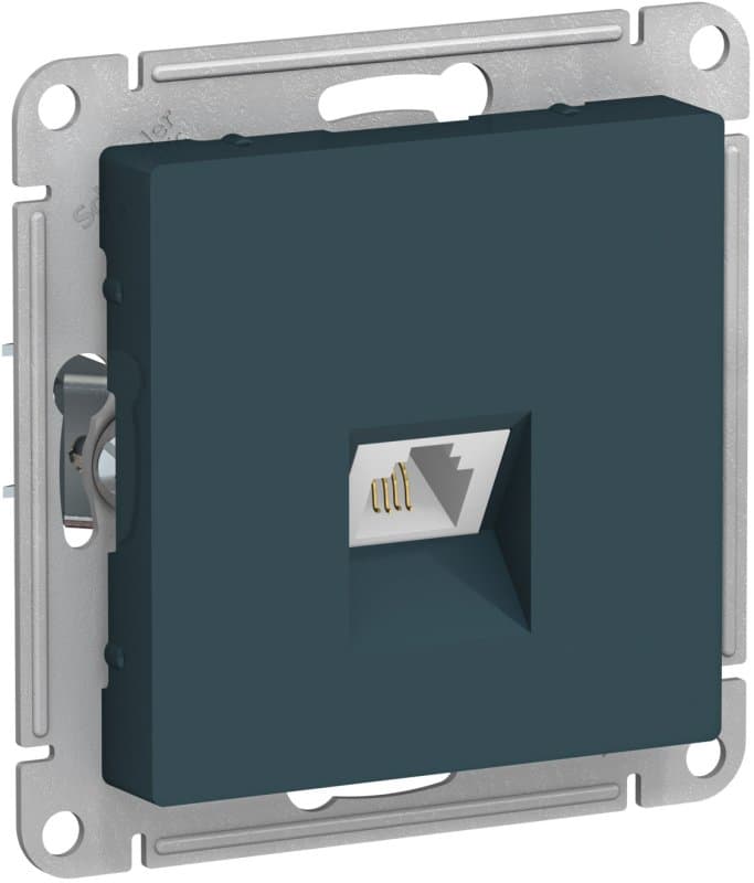 Systeme Electric AtlasDesign Изумруд Розетка телефонная RJ11, механизм