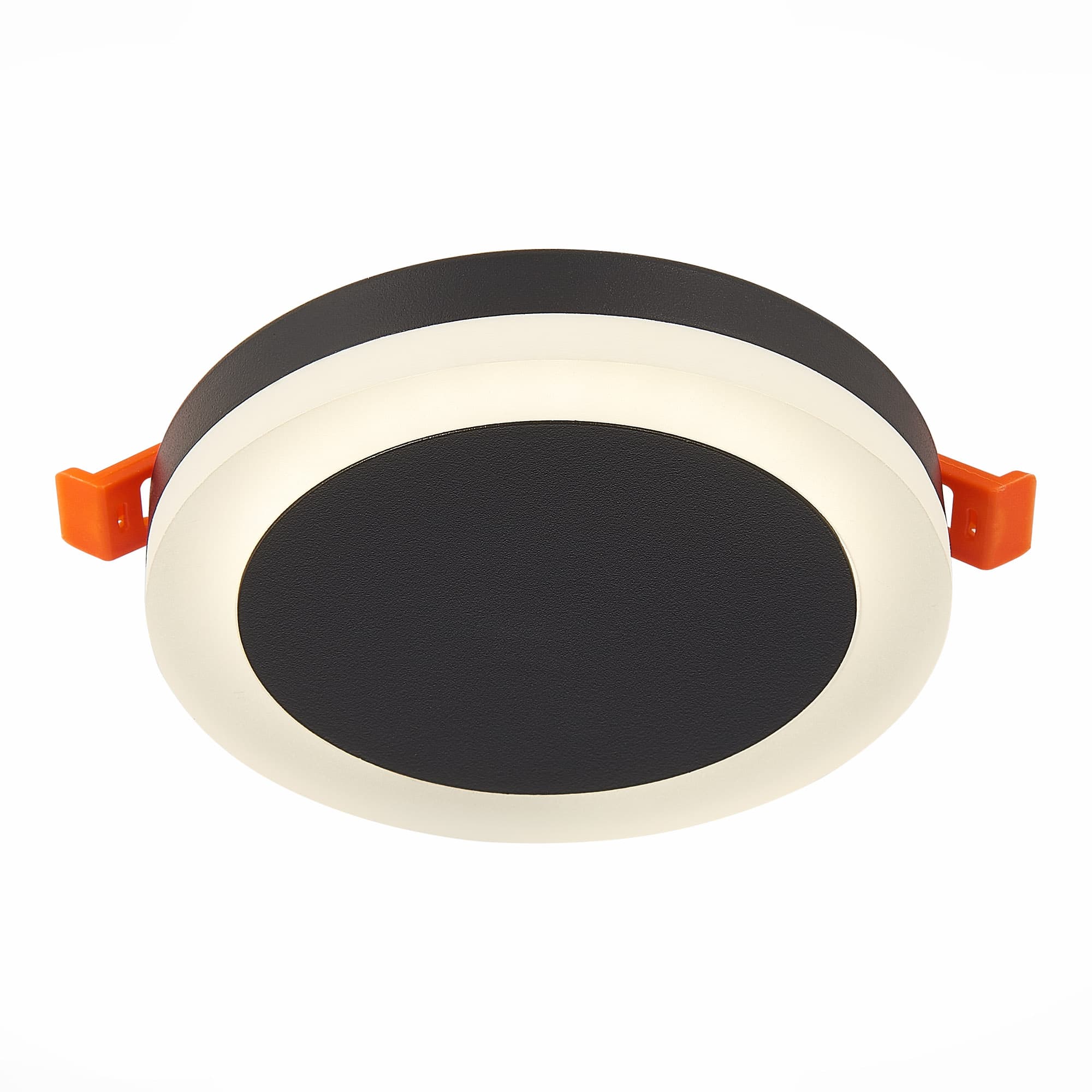 ST Luce ST104.442.06 Светильник потолочный Черный LED 1*6W 4000K 468Lm Ra>80 120° IP20 D110xH20 170-240V