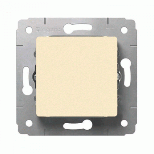 Legrand DIY Cariva Крем Переключатель 1-клавишный 695902 — миниатюра 2
