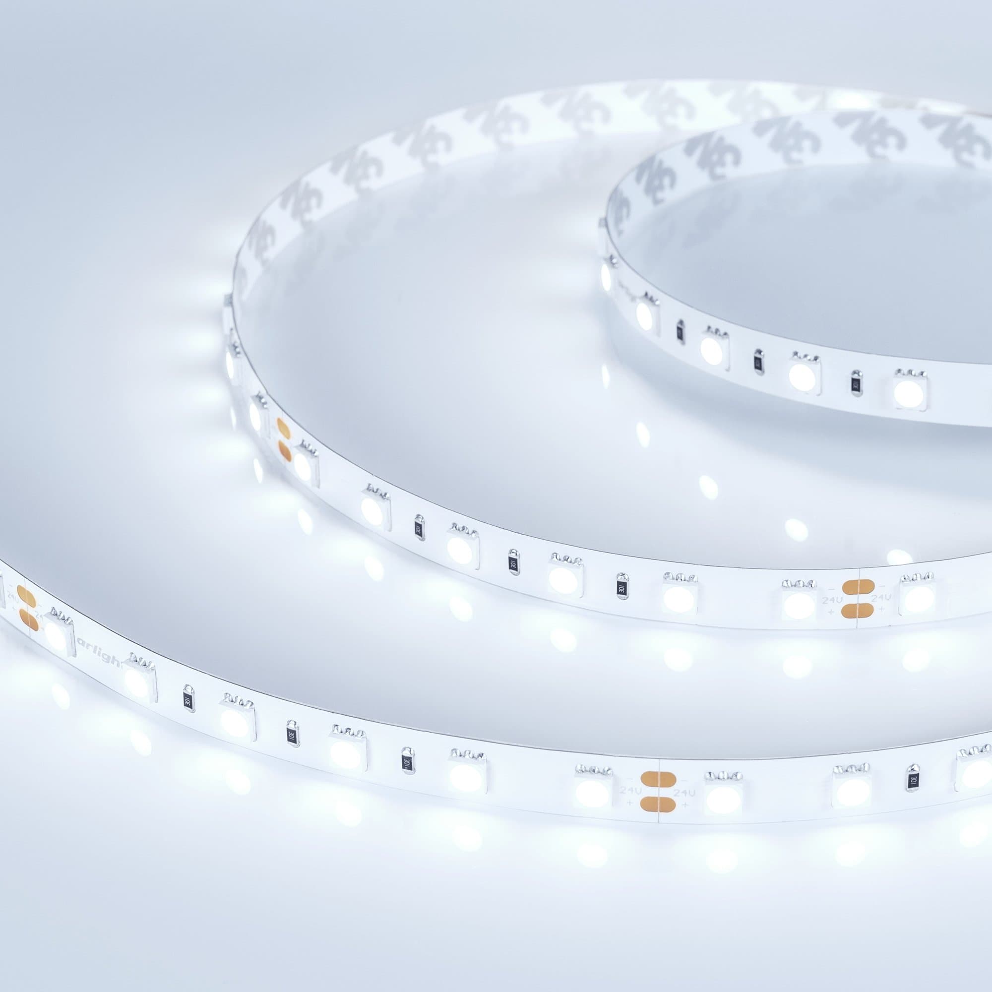 Arlight Светодиодная лента RT 2-5000 24V Cool 8K 2x (5060, 300 LED, LUX) (14.4 Вт/м, IP20) 013757(1) — миниатюра 4