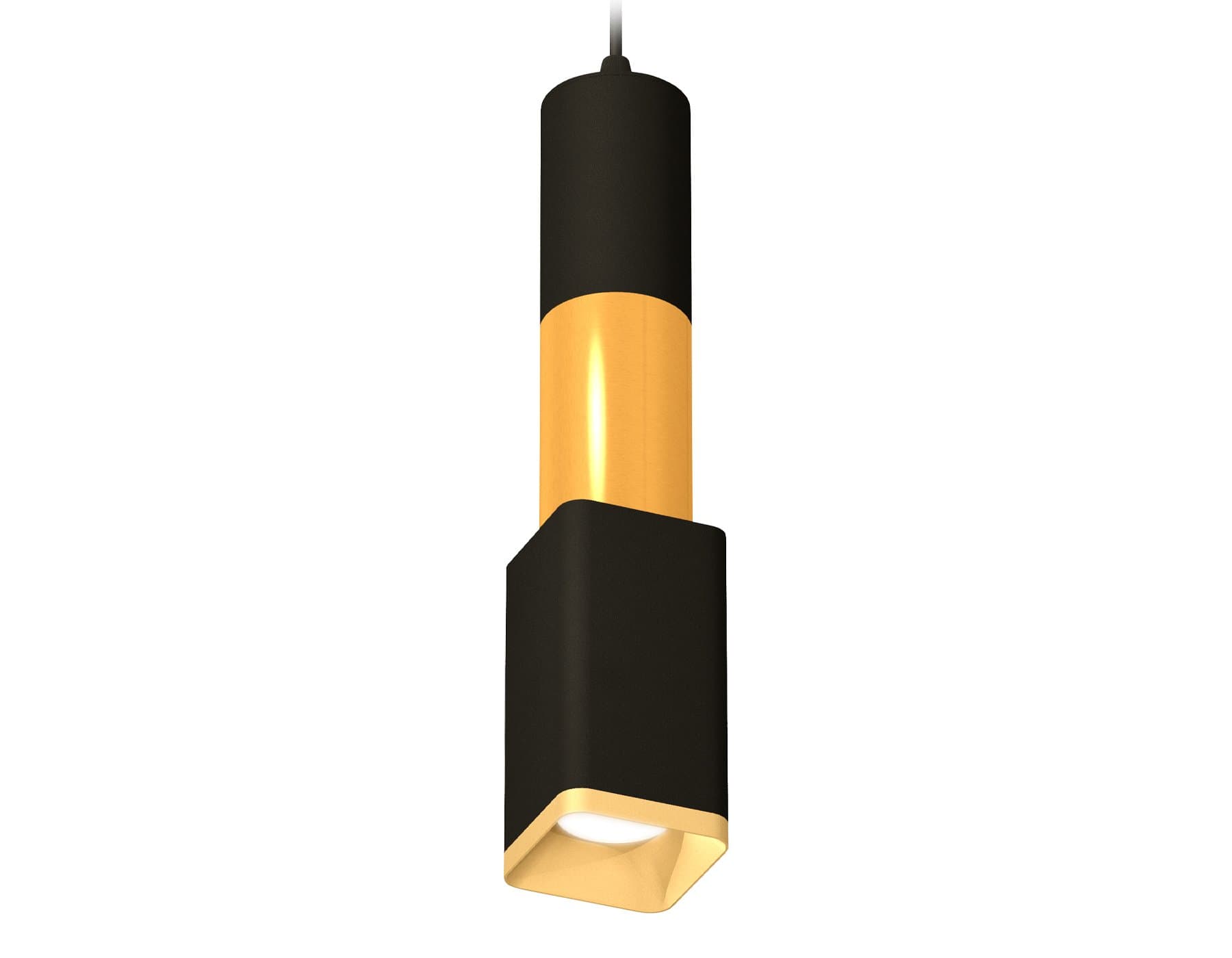 Ambrella Комплект подвесного светильника XP7821015 SBK/SGD черный песок/золото песок MR16 GU5.3 (A2302, C6323, A2010, C6327, A2010, C7821, N7704) — миниатюра 1
