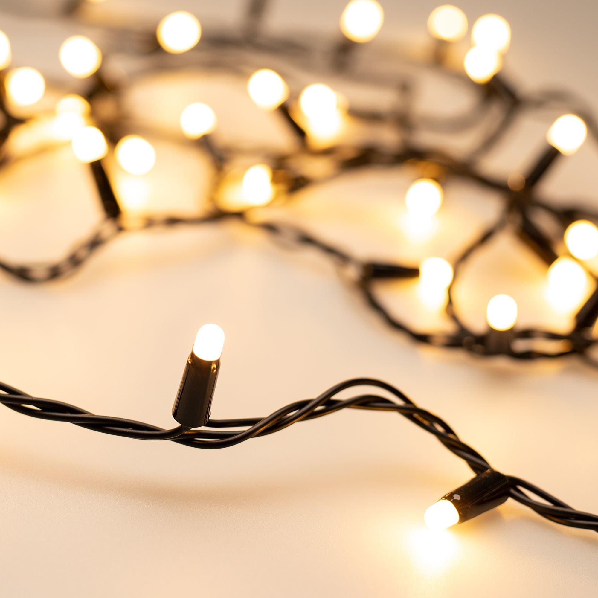 Arlight Светодиодная гирлянда ARD-STRING-CLASSIC-10000-BLACK-100LED-MILK-STD Warm (230V, 7W) (Ardecoled, IP65) 028209 — миниатюра 1