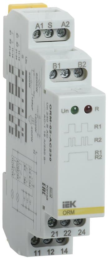 IEK ONI Импульсное реле ORM 2 контакта 230 В AC