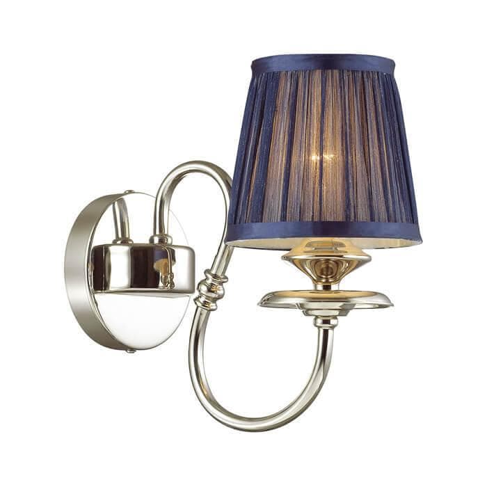 Odeon Light 4191/1W ODL19 503 хром/хрусталь/синий Бра Е14 1*40W MIRELLA — миниатюра 1