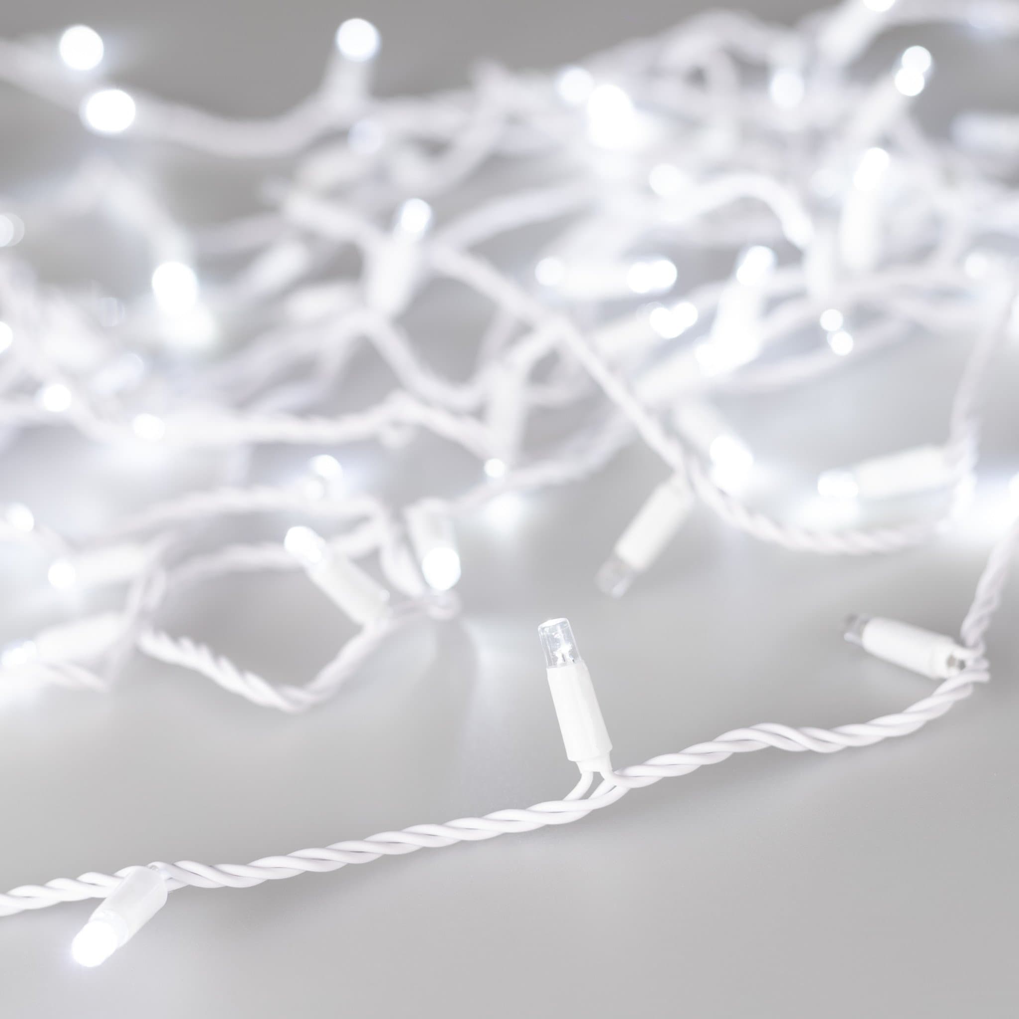 Arlight Светодиодная гирлянда ARD-STRING-CLASSIC-1000-WHITE-100LED-PULSE White (230V, 7W) (Ardecoled, IP65) 031647 — миниатюра 1