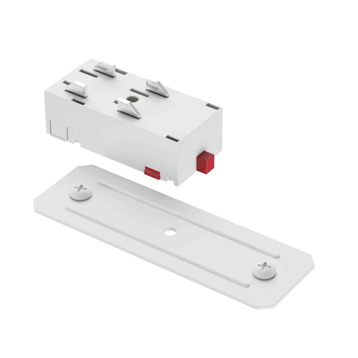 Denkirs TR2101-WH Прямой соединитель для шинопровода SMART белый