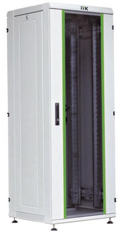 IEK LINEA N ITK Шкаф сетевой 19" LINEA N 42U 600х800 мм стеклянная передняя дверь серый LN35-42U68-G — миниатюра 2