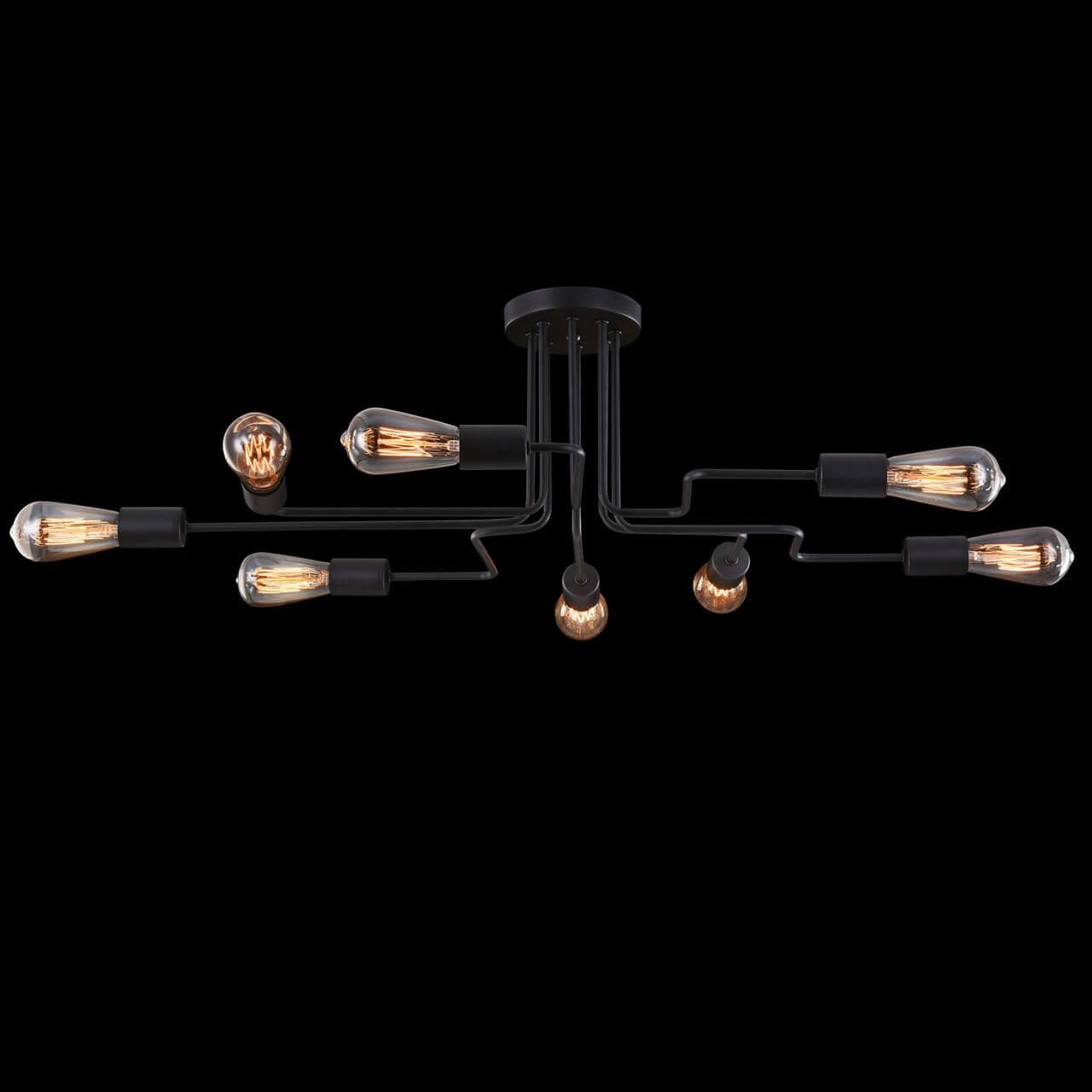 Maytoni Loft Gilbert Черный Потолочный светильник 8xE27 60W T532CL-08B — миниатюра 11