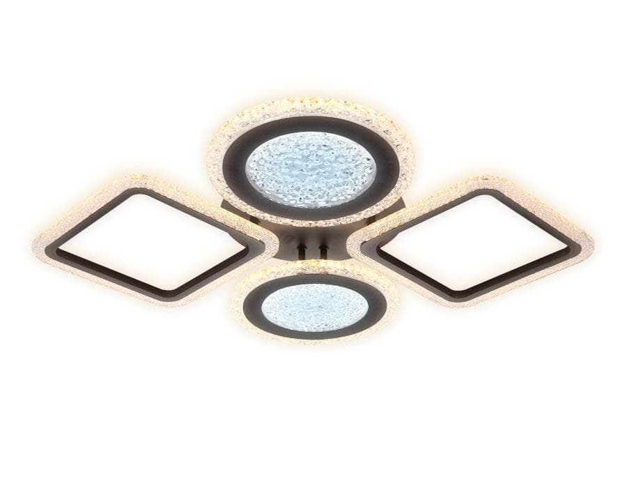 Ambrella Потолочный светодиодный светильник с пультом FA431/4 CF кофе 108W 750*580*80 (ПДУ РАДИО 2.4G) — миниатюра 1