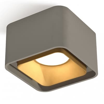 Ambrella Комплект накладного светильника XS7834004 SGR/SGD серый песок/золото песок MR16 GU5.3 (C7834, N7704)