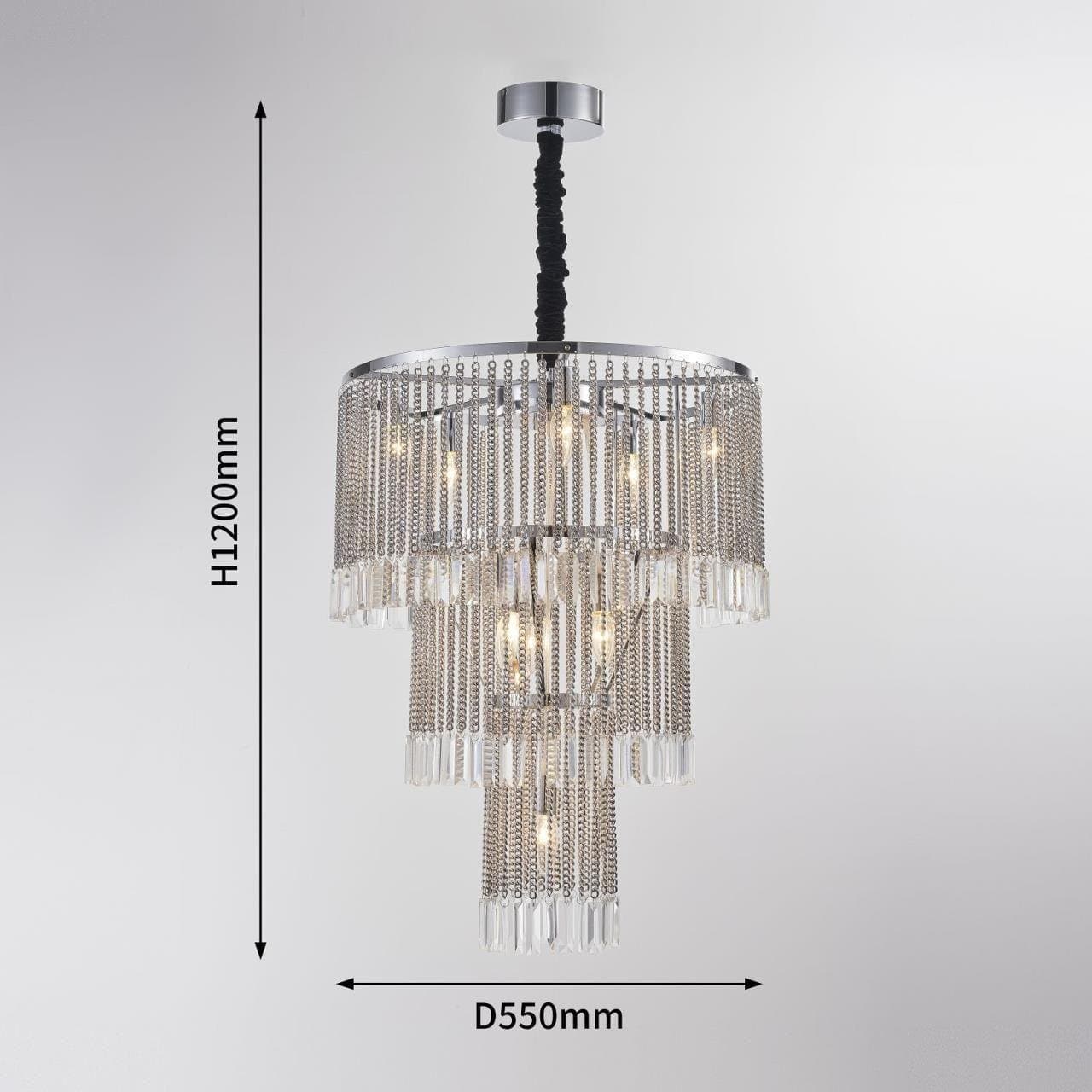 Favourite Светильник подвесной D550*H710/1325/ 9*E14*40W, excluded 2924-9P — миниатюра 2