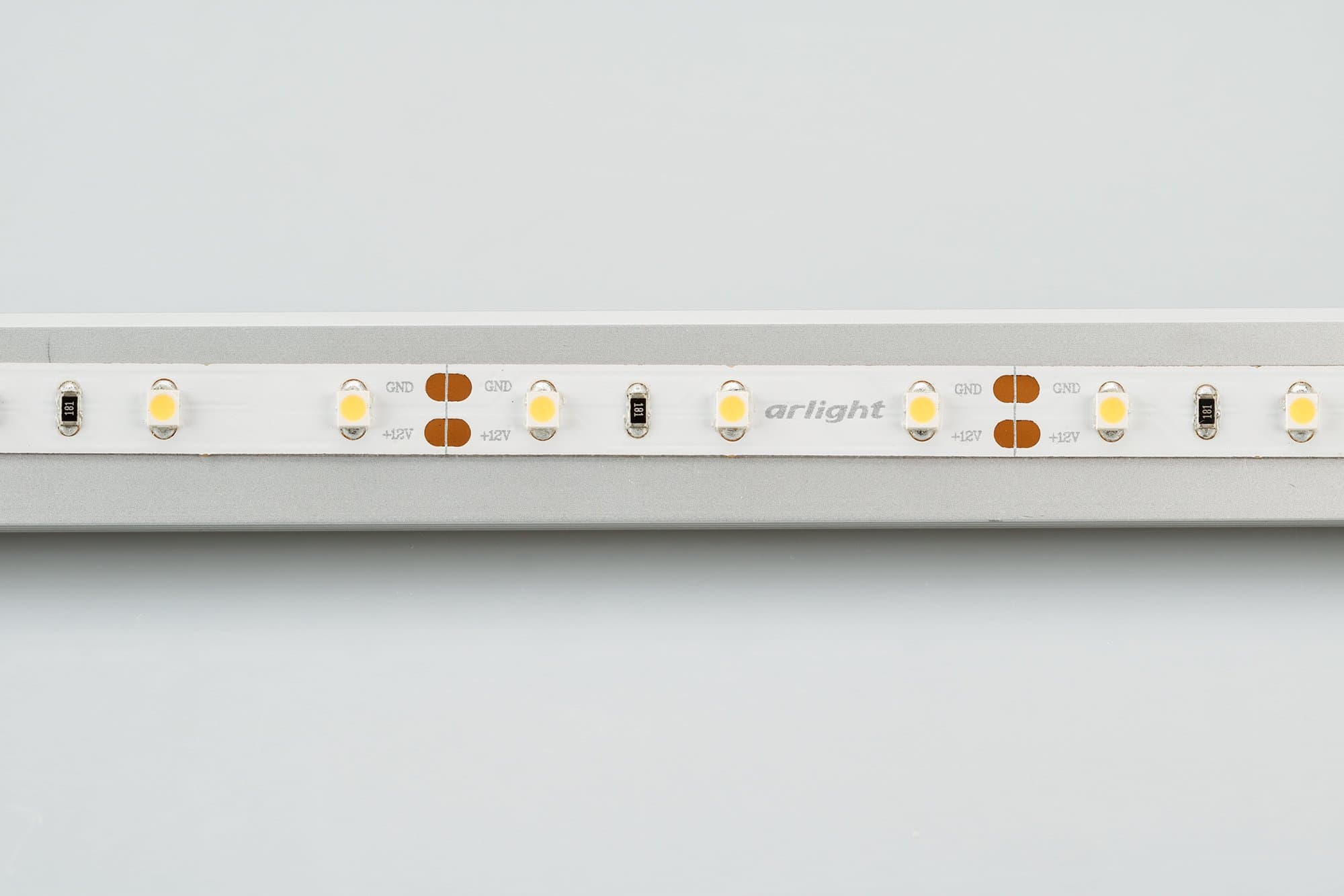 Arlight Светодиодная лента RT 2-5000 12V Warm2700 (3528, 300 LED, CRI98) (4.8 Вт/м, IP20) 021420(1) — миниатюра 2