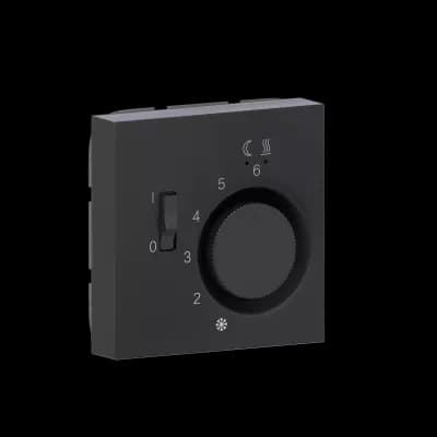 Терморегулятор для теплого пола, вороненая сталь Donel R98 Metal — миниатюра 1