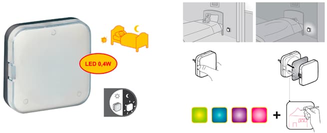 Legrand Ночник LED с сумеречным детектором 230В 050673 — миниатюра 3