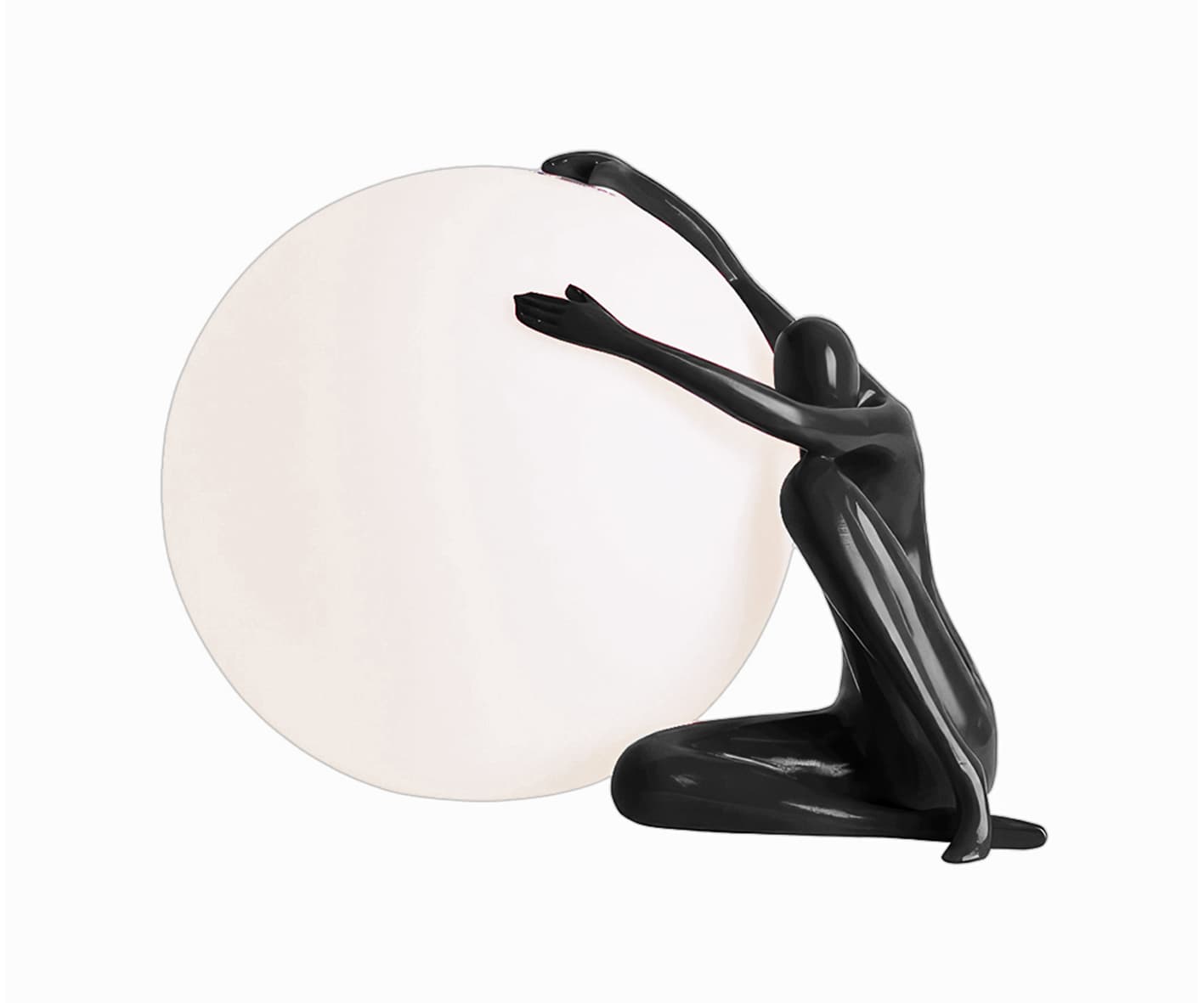 Kink Light 07635-2T,19 Настольная лампа Полли черный d35 h50 E27 1*40w