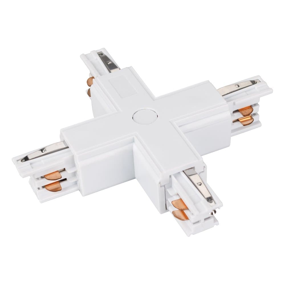 Arlight Коннектор крестовой LGD-4TR-CON-X-WH (C) (IP20 Пластик, 3 года) 026142 — миниатюра 1