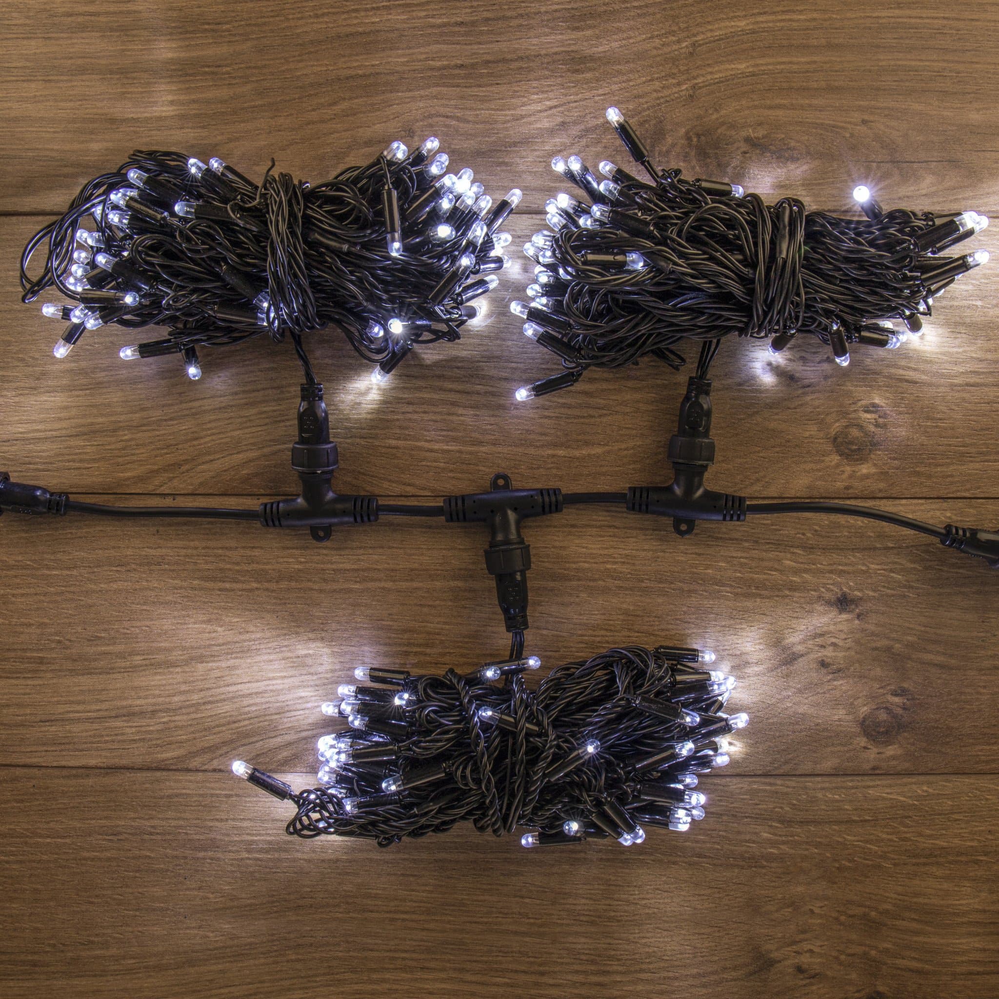 NEON-NIGHT Гирлянда "LED ClipLight" 24V, 3 нити по 10 метров, цвет диодов Белый 323-315 — миниатюра 1