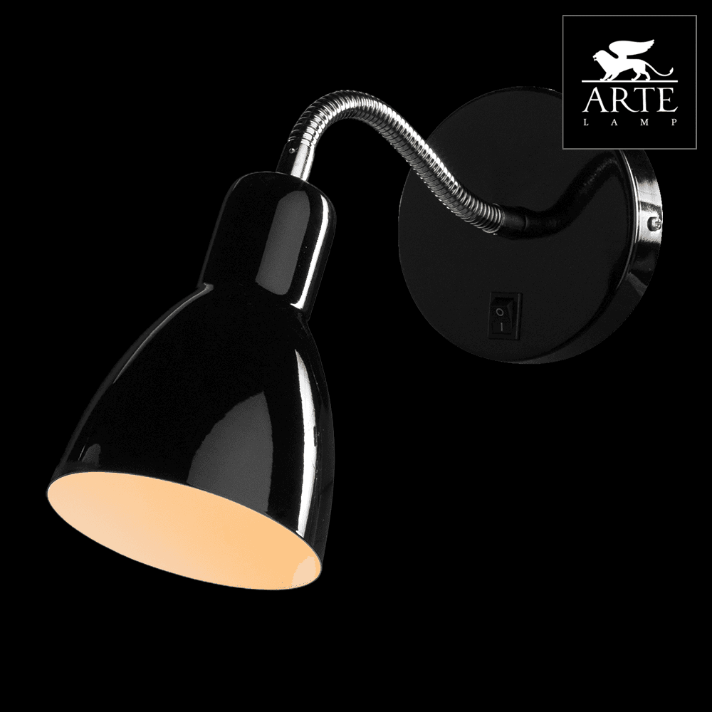 Arte Lamp Dorm Черный Бра 40W E14 A1408AP-1BK — миниатюра 2