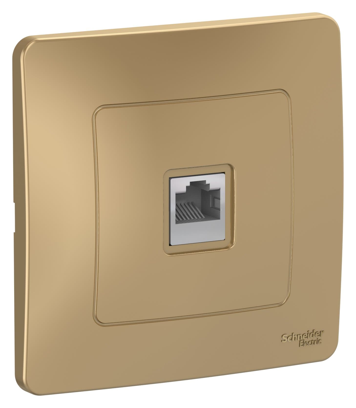 Systeme Electric Blanca внутр Титан Розетка компьютерная RJ45 — миниатюра 2