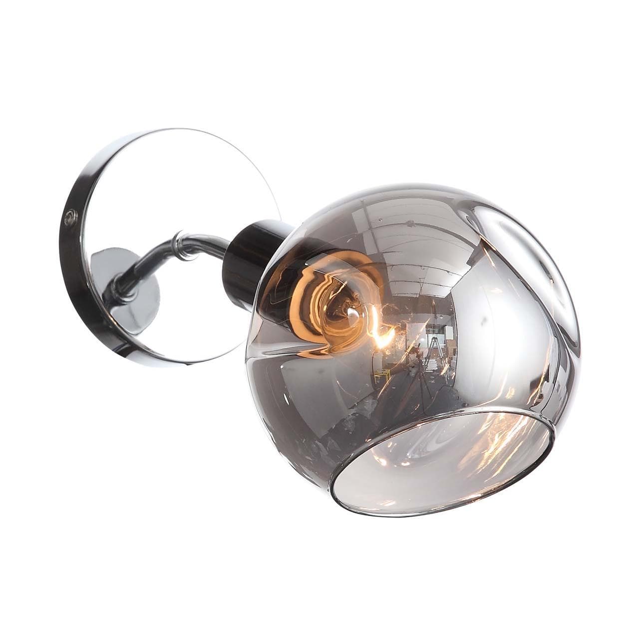 Evoluce SLE155101-01 Светильник настенный Хром/Дымчатый E14 1*60W — миниатюра 1