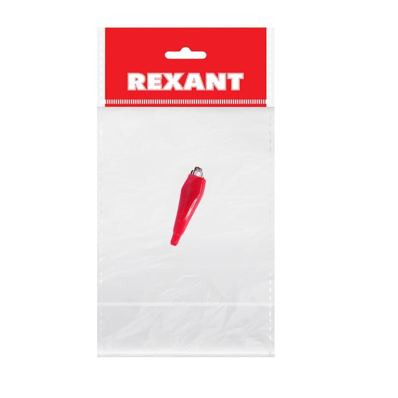 Зажим "крокодил" 5А 56мм в изоляторе Rexant 16-0003 — миниатюра 1
