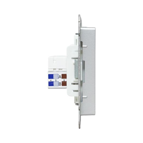 EKF Механизм розетки HDMI+RJ45 (cat5), алюминий Эпика — миниатюра 6