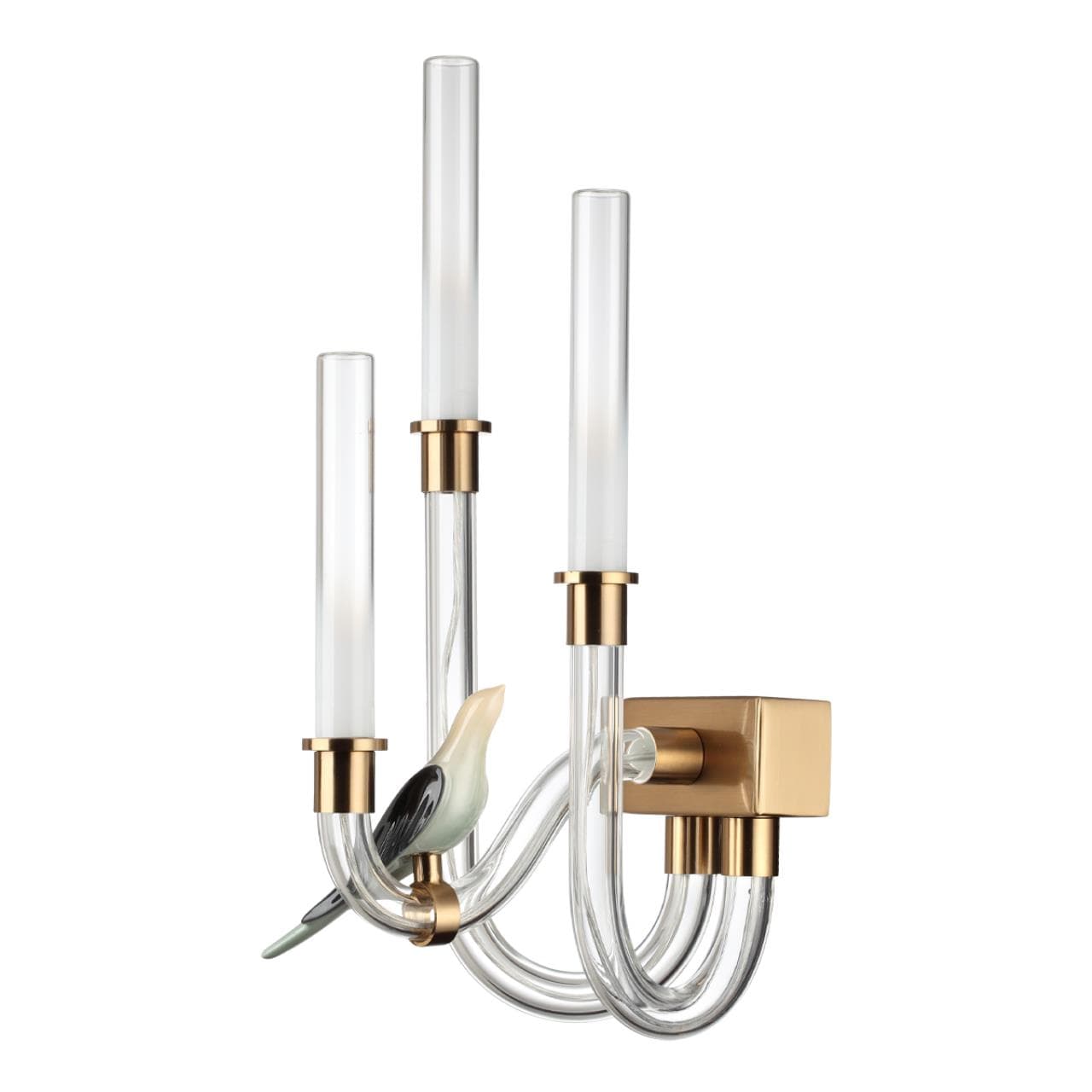 Odeon Light 5431/6WL L-VISION ODL_EX24 11 золотой(под латунь)/белый градиент/беж./зеленый/ металл/стекло/керамика Бра LED 6W 4000K LARK