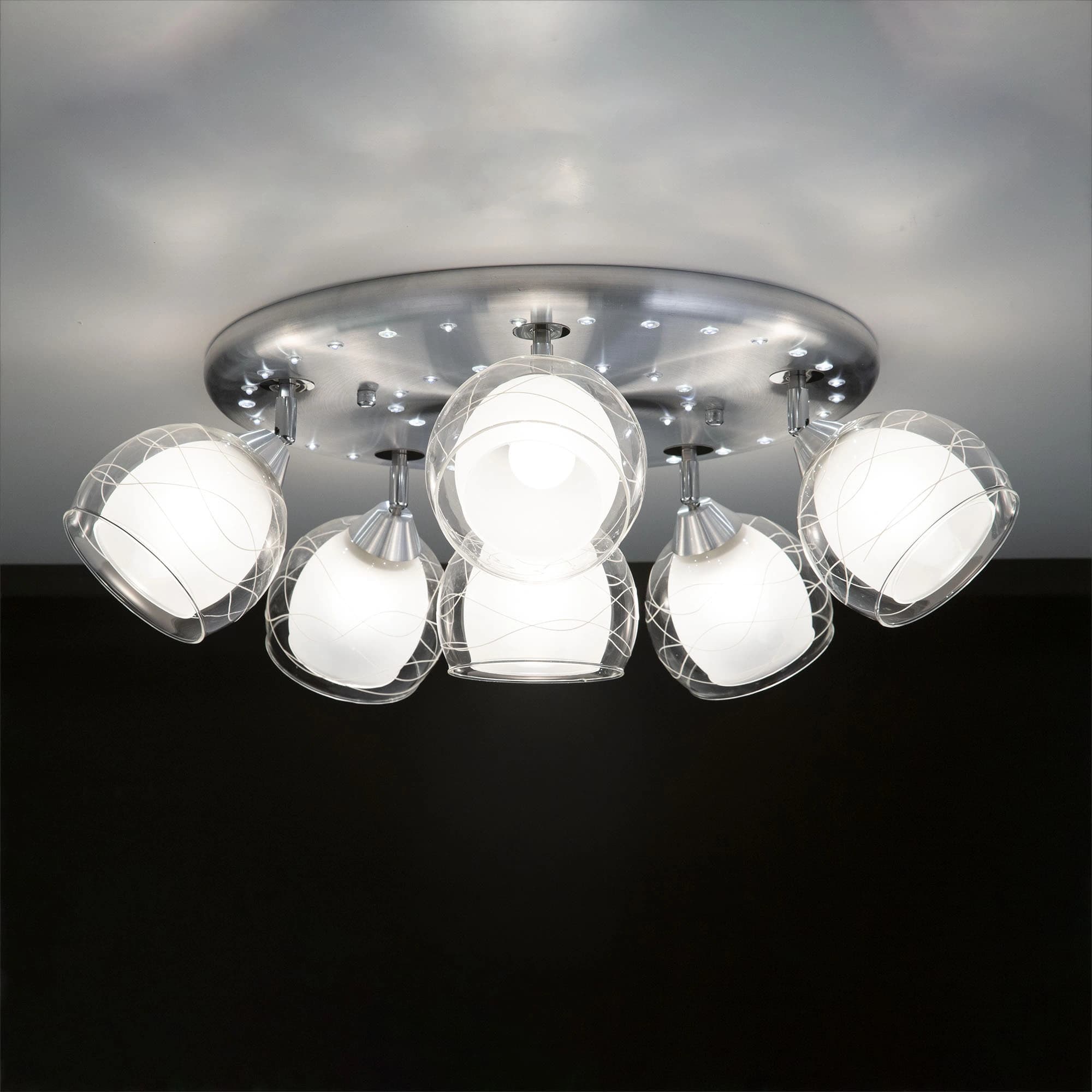 Citilux CL158162 Самба+LED Алюм+Хром Светильник Люстра — миниатюра 6