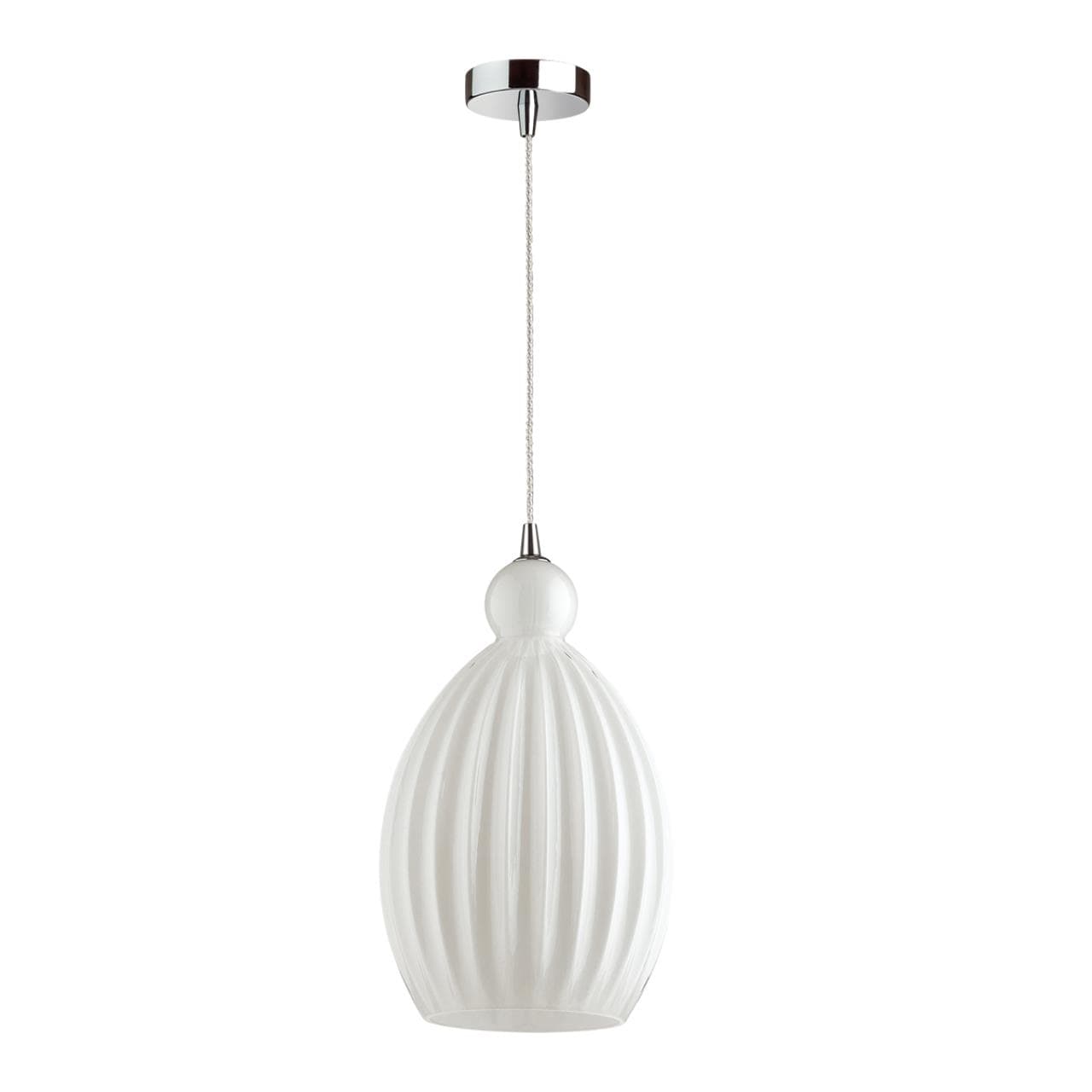 Odeon Light 4774/1 ODL21 белый/хром Подвес E27 60W STORZO