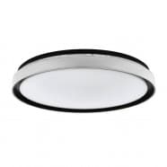 Eglo 99781 Светильник потолочный SELUCI, LED 4x10W, 5000lm, H70, Ø490, сталь/пластик, черный/белый/прозрачный
