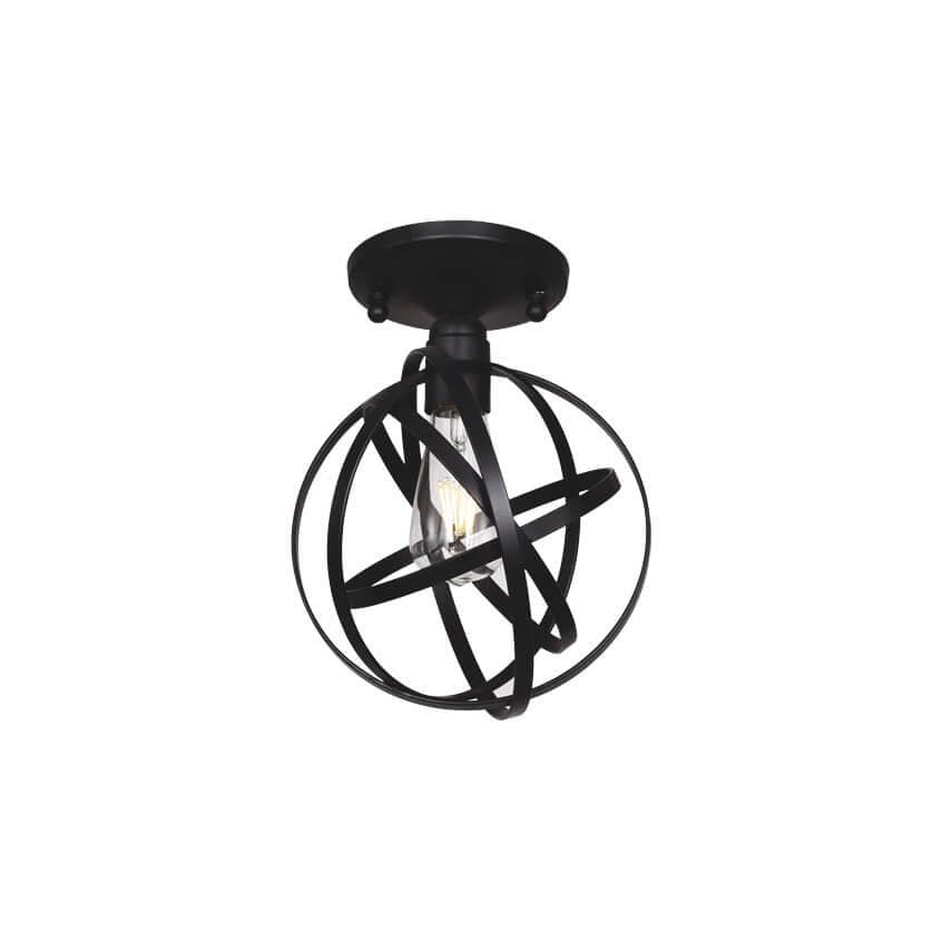Favourite Carrera Черный Светильник с системой 2в1 (люстра/потолочный) 1*E27*40W 1747-1PC — миниатюра 3