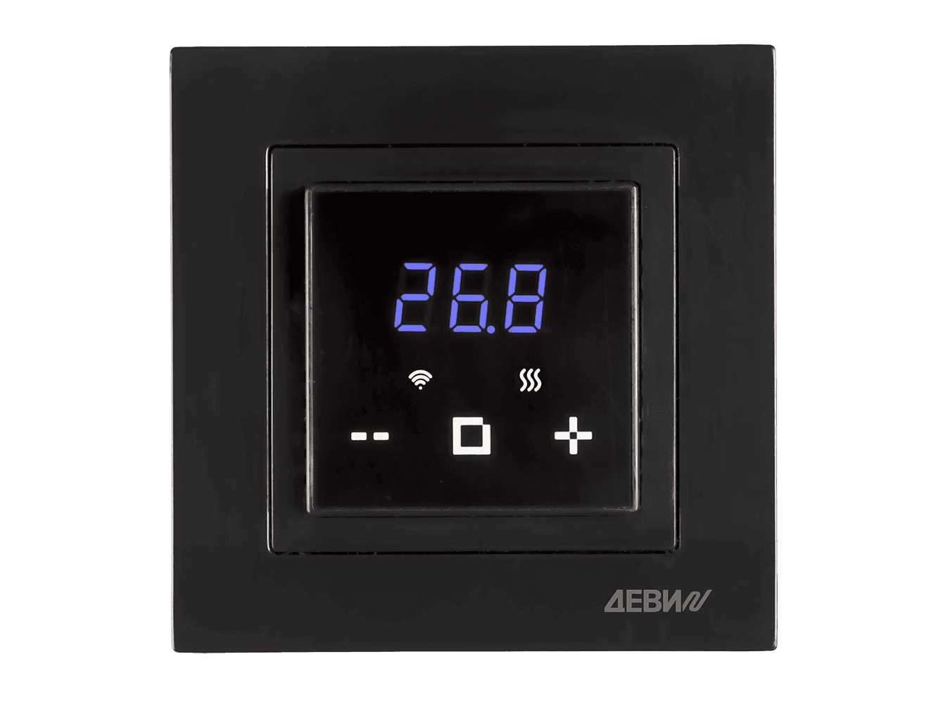 Devi Терморегулятор Classy c Wi-Fi, с датчиком пола, черный, 16А 140F1069R