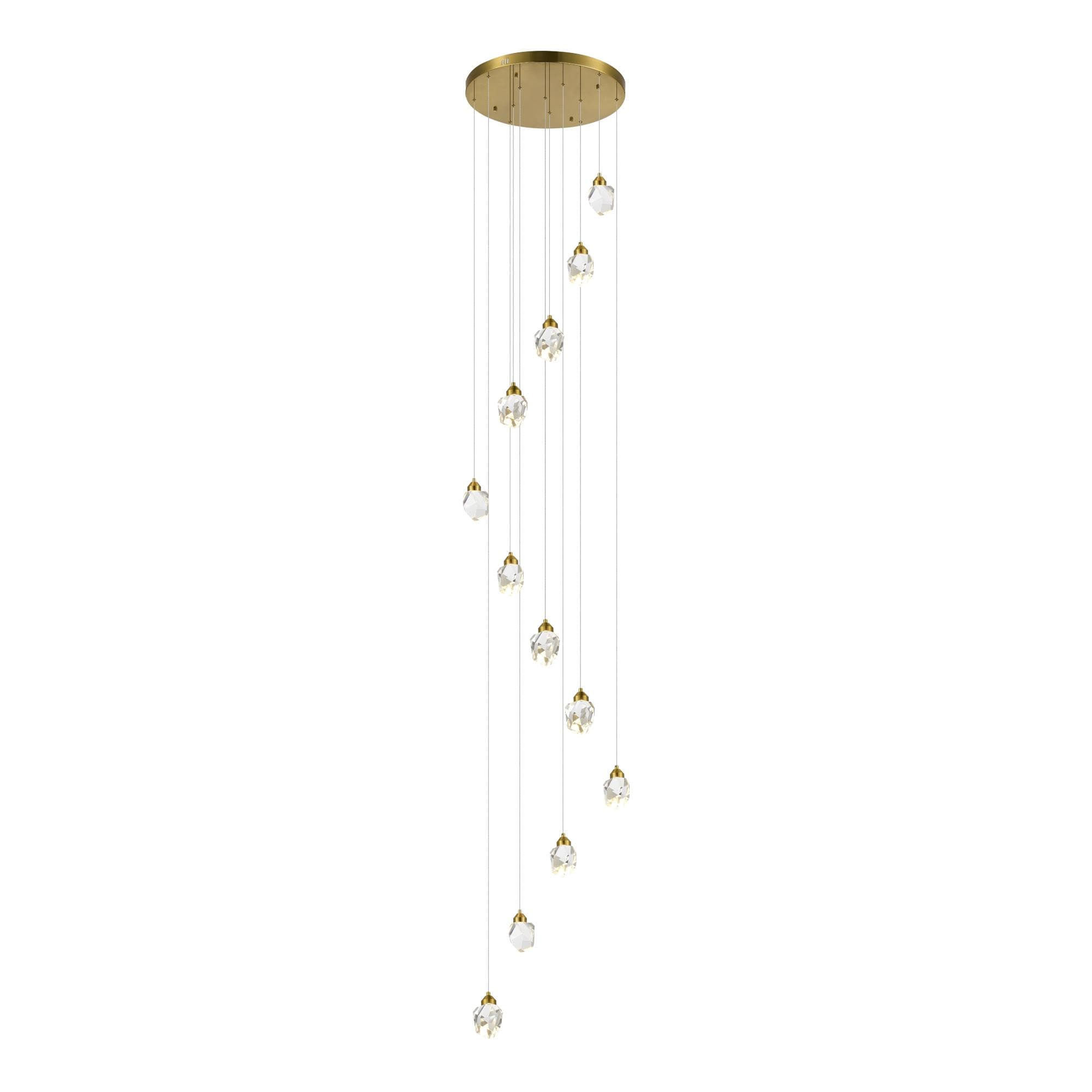 ST LUCE SL6114.203.12 Светильник подвесной Золотистый/Прозрачный LED 12*3W 3000K