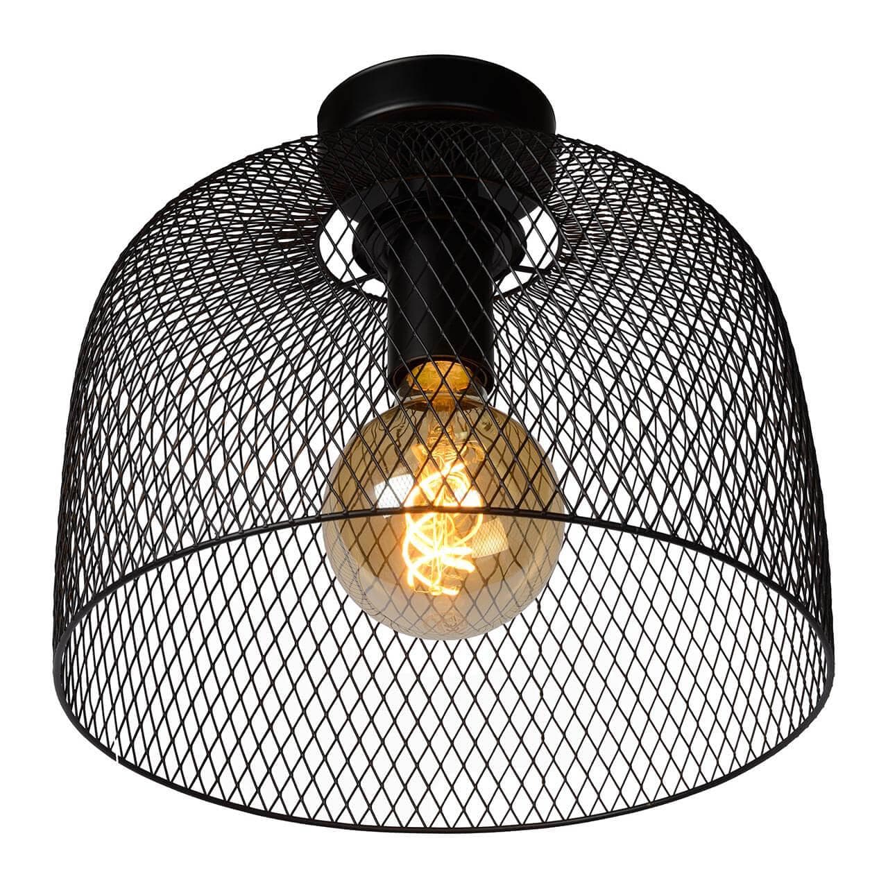 Lucide MESH Черный Потолочный светильник 43104/30/30 — миниатюра 4
